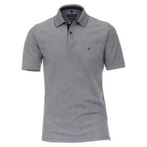 Duża męska koszulka polo z kołnierzykiem Casa Moda 4470-108 szara