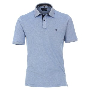 Duża męska koszulka polo z kołnierzykiem Casa Moda 4470-145 błękitna