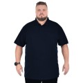 meska koszulka polo north 99011 granatowa gladka z kieszonka