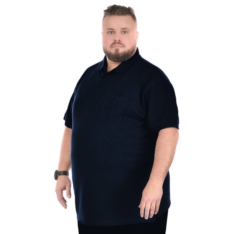 polo duzy rozmiar north 99011 granatowa