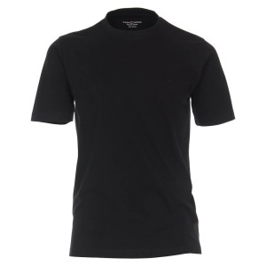 Duża męska koszulka gładka t-shirt Casa Moda 4200-800 czarny