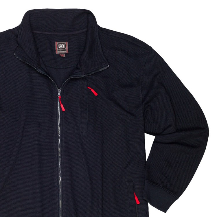 bluza dla duzego mezczyzny adamo max zapinana na zamek granatowa