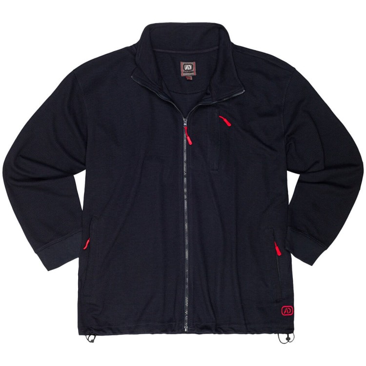 duza meska bluza max adamo 159114 rozpinana ze stojka granatowa