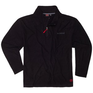 Duża bluza polarowa Adamo krótki zamek 169921-700 czarna