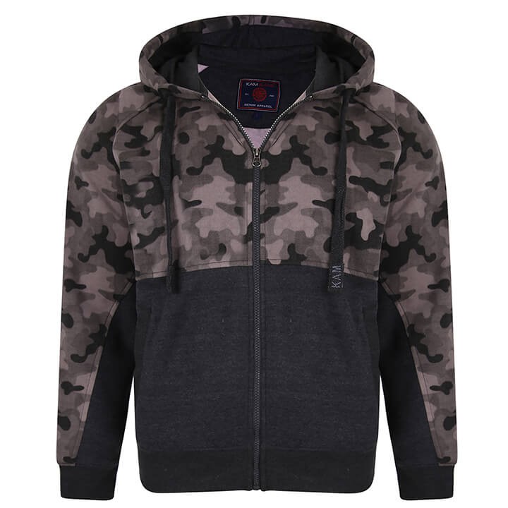 bluza z kapturem dla duzych mezczyzn polecana modna wygodna duze rozmiary plus size 3XL 4XL 5XL 6XL 7XL 8XL Kam moro na zamek