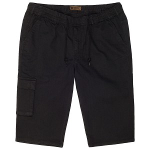 Duże męskie krótkie spodenki jeansowe Adamo 199111-700 czarne