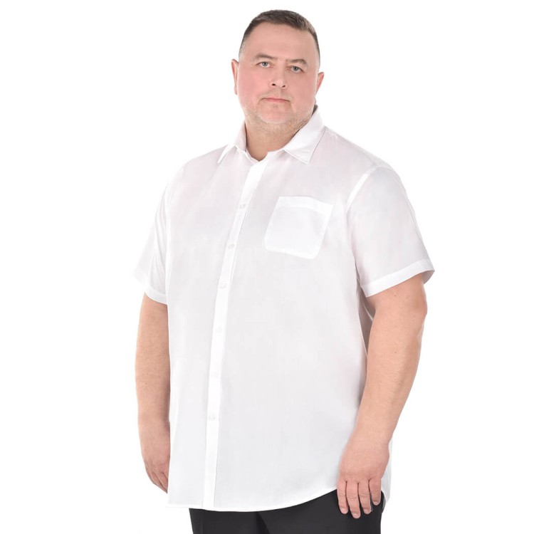 koszula biala elegancka dla mezczyzn plus size