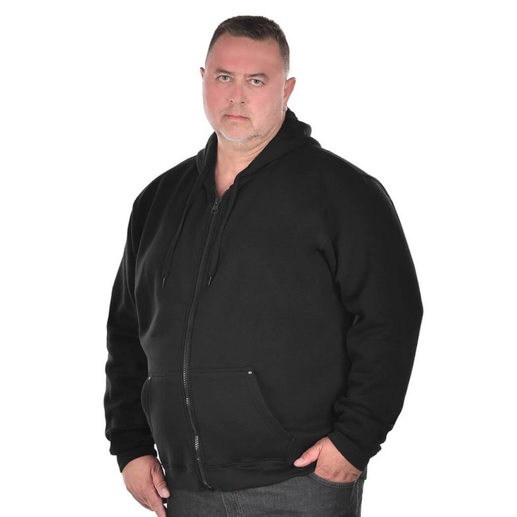 meska duza bluza duke d555 cantor rozpinana z kapturem czarna 3xl 4xl 5xl