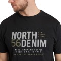 t-shirt z nadrukiem dla mezczyzn xxl czarna model 99325 5XL 6XL