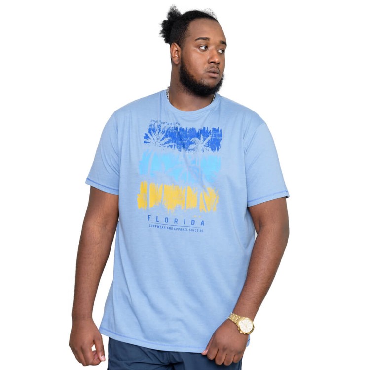 koszulka dla duzych mezczyzn Duke London Marham blekitna 2XL 3XL