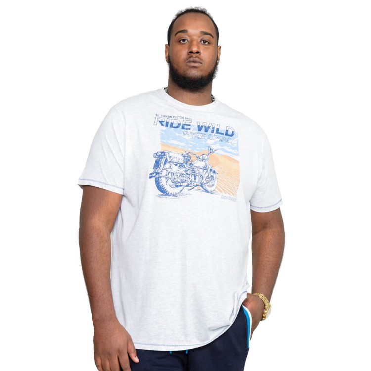 koszulka dla puszystych stylowych panow Langdon jasno szara 2XL 3XL
