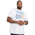 T-shirt z nadrukiem motocyklu Duke wygodny dla mezczyzn z brzuszkiem 4XL 5XL