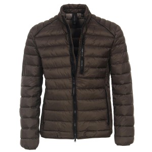 Duża męska kurtka jesienno-zimowa lekka pikowana Casa Moda 523913800-680 ciemnobrązowa
