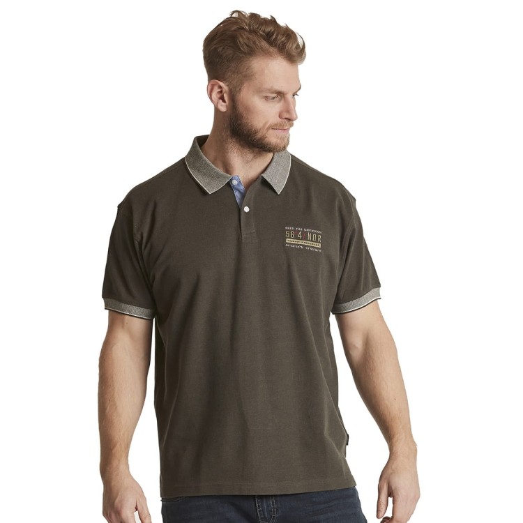 23105B - North 56°4 polo with chest embrodery - 0690 Dark Green Melange - Extra 3 1200.jpg
