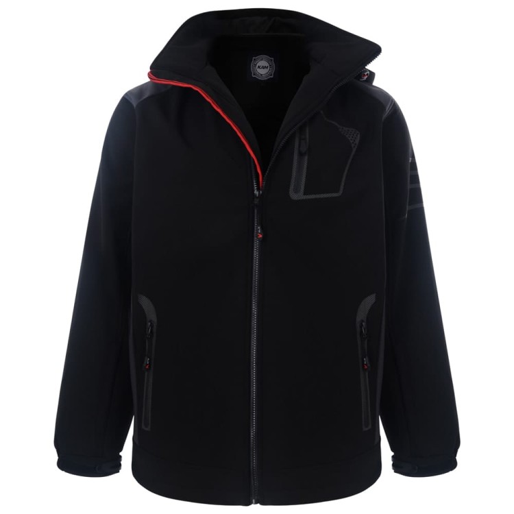 duza meska kurtka softshell czarna