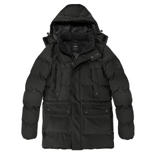 Duża męska kurtka zimowa Double Urban Outfitters MJK-173 czarna