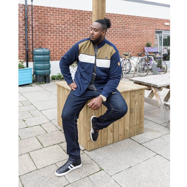 granatowa rozpinana bluza bez kaptura xxl