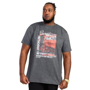 Duża męska koszulka t-shirt z nadrukiem Sunset Park Duke D555 Bramfield czarny