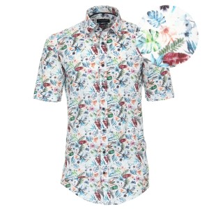 Duża męska koszula z krótkim rękawem Casa Moda 934006700-100 biała