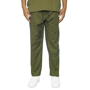 Duże męskie lniane spodnie Easy E2283-1320 khaki