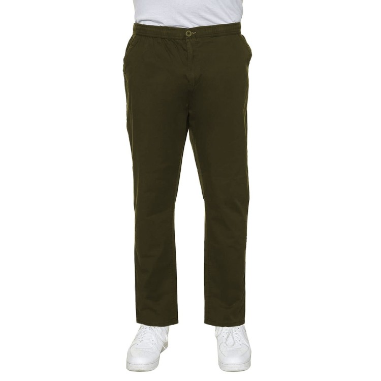 spodnie Easy khaki bawelniane duze rozmiary